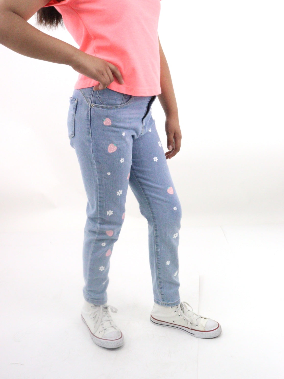 Jeans mom clasic con print floral (NUEVA TEMPORADA)