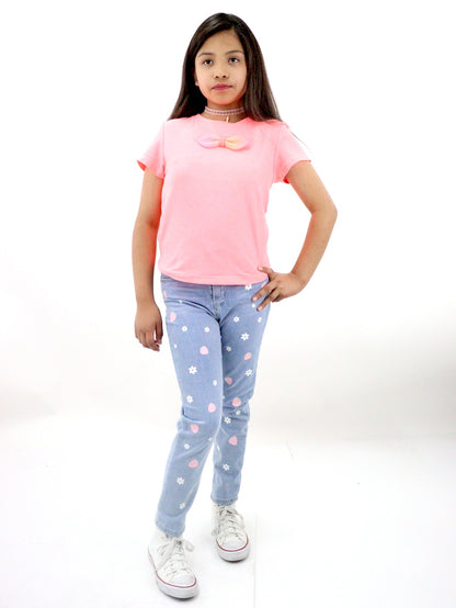 Jeans mom clasic con print floral (NUEVA TEMPORADA)